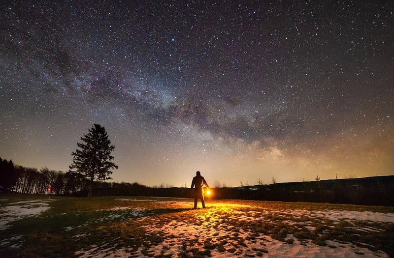 Milky Way Night Landscape